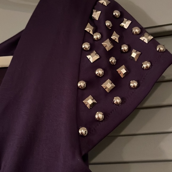 Purple studded Mini Dress - Picture 4 of 11